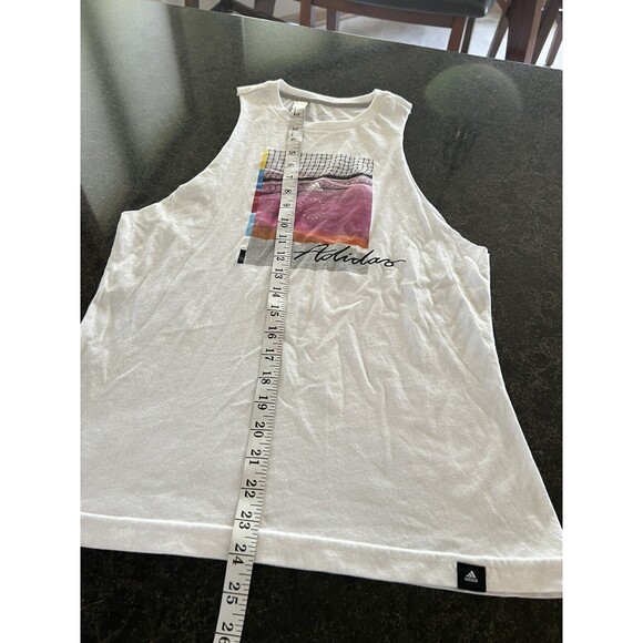 Adidas The Go-To Graphic Muscle Tank Top S - Picture 10 of 13